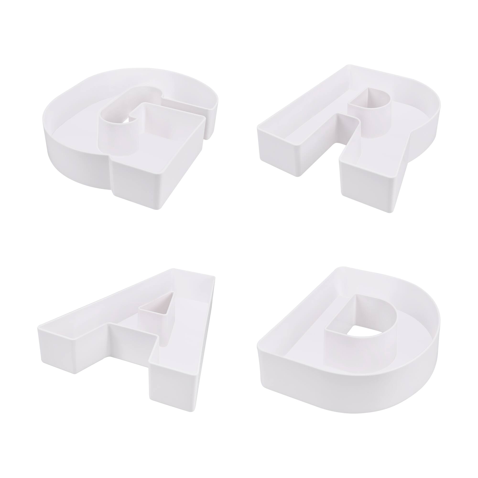 White Grad Plastic Charcuterie Letters by Celebrate It™